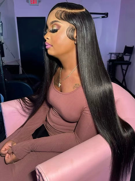 5x5 Black Straight Texture Closure wig