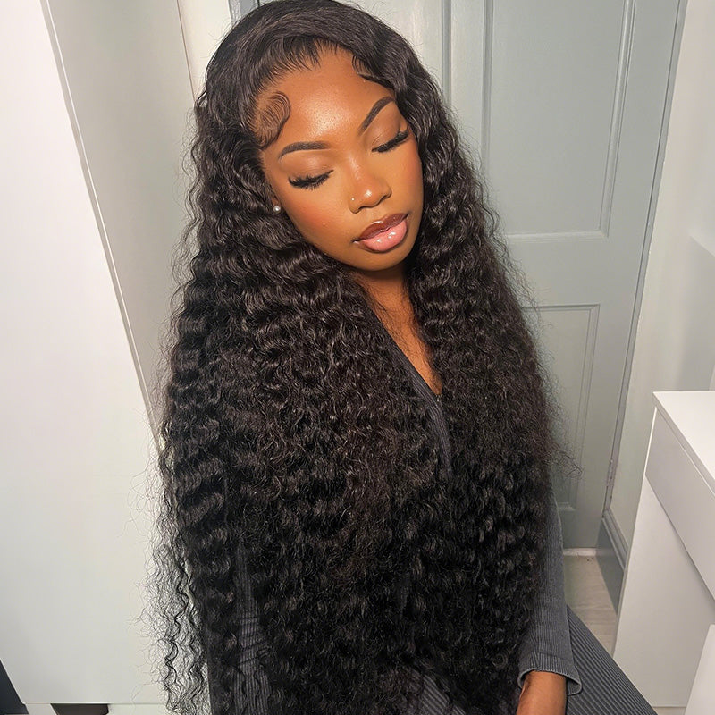 Water Wave Glueless Wig HD Lace Front Wig